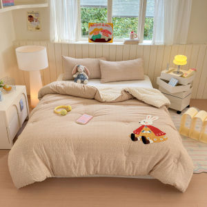 2025 New A-Class Thickened Pure Cotton Childrens Bean Flannel Winter Quilt Spring Autumn Quilt Warm Breathable Cartoon Pattern