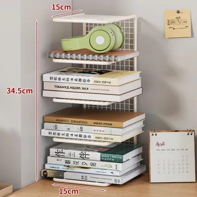 WUBUWEI | Desktop Bookshelf Multilayer Small Easy Storage Bookcase