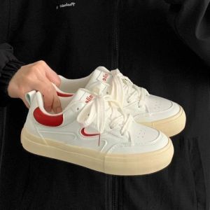 IELGY Niche design color-blocked shoes womens 2024 versatile student casual