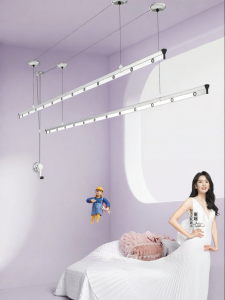Hotata | Aluminum Alloy Hand Crank Adjustable Balcony Clothes Drying Rack