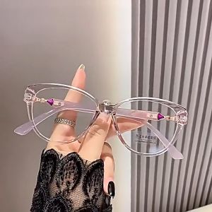 KEREN  Kacamata Fashion CAT EYE Bluecromic WanitaPhotocromic Anti Radiasi Blueray Frame 2In1 A020