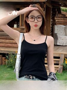 miiow | Slim Fit Tank Top Womens Summer Outdoor Wear Inner Match New 2025 Cat Person Thin Strap Halter Vest Highlight Beautiful Back Base Shirt