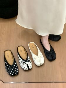XUJIA | French Style Dots Internal Increase Ladies Slippers