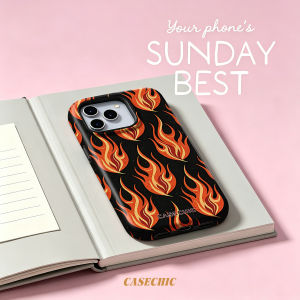 Retro Dots & Stripes For Case For iPhone 17 16 15 Pro Max TPU Anti-Scratch Outer Shell Raised Screen CaseChic
