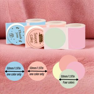 Multi Color Circular Printer Self-Adhesive Label Stickers Suitable for DIY Retail Price Tags Cultural Multi-Purpose Use