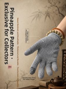 Pineapple Pattern Glove for Bead Polishing Thickened Wear-resistant Touchscreen Compatible