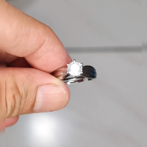 CINCIN WANITA ASLI TITANIUMMODEL ADJUST WARNA SILVER / AKSESORIS  WANITA ASLI TITANIUM / PERHIASAN FASHION ASLI TITANIUM ♥ GIRLIE ACC ♥