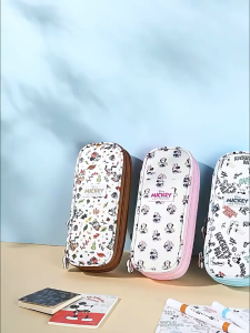 Disney Disney Cartoon Pencil Case Large Capacity Cute Children Primary School Students Stationery Bag Mickey Junior High School High Scho