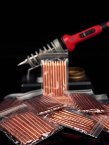 Solder Tip Bag Copper Soldering Iron Head Lead-Free Solder Heat Absorption Bare Copper Pure Copper