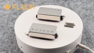 FLEOR | FLEOR Alnico 5 Guitar Humbucker Pickup Bộ 4 Dây Cổ + Cầu Chrome Phù Hợp Với LP Đàn Guitar Kim Loại Phần Guitar