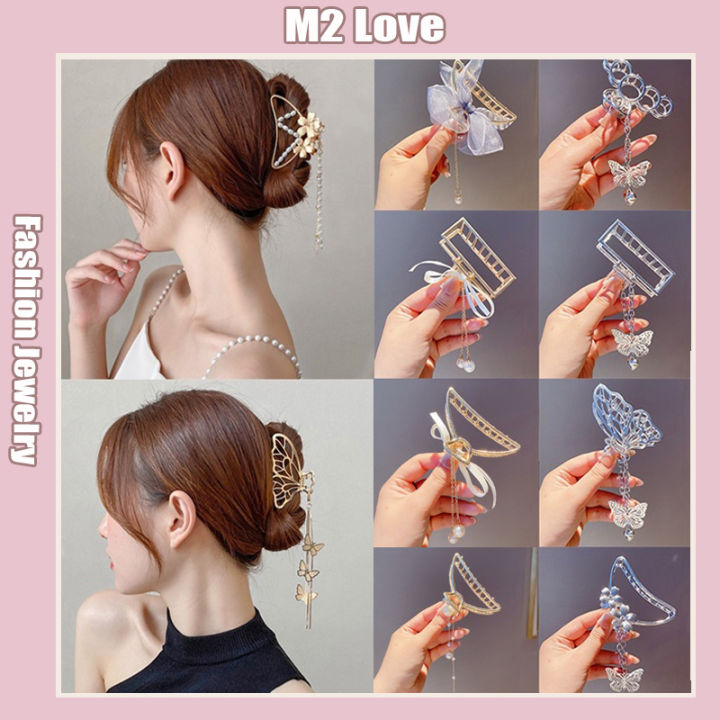 Metal Hair Clamp Korean Hair Accessories Golden Elegant Fashion Hair