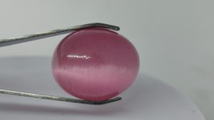 Natural Pink Brazil Chrysoberyl Cats Eye 58.80 Cts. Cabochon Loose Gemstone