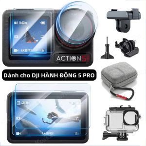 Bộ Phụ Kiện Phim Bảo Vệ Màn Hình Bằng Kính Cường Lực Siêu Trong Suốt Cho Máy Ảnh DJI Osmo Action 5 Pro
