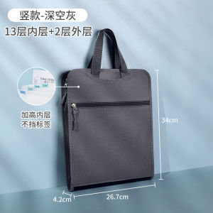 Portable Vertical Accordion File Folder Large Capacity A4 Document Storage Bag Student  Paper Organizer Subject Classification