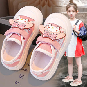 Princess Style Canvas Shoes for Little Girls Spring 2025 New Childrens Low Top Sneakers Casual Comfortable Breathable