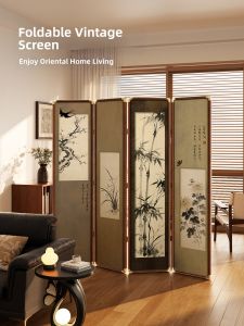 MR ART | Folding Movable Screen Partition with Song Dynasty Aesthetic Design