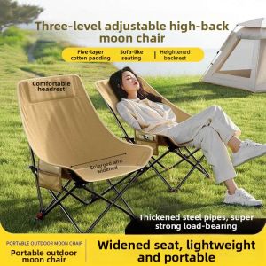 iGOOD-LIVING | Elevated Adjustable Moon Chair Portable Camping Chair