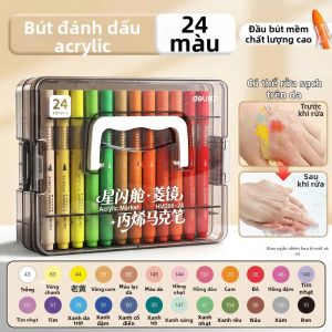 deli | Bút Mực Nước Không Bị Phai Cho Trẻ Em Có Thể Rửa Bằng Nước