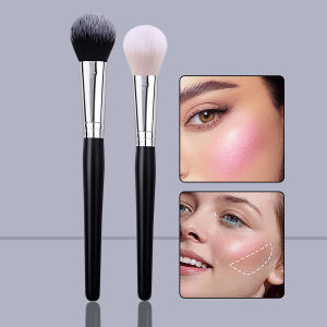 Bộ Cọ Trang Điểm Đa Chức Năng - Phấn Má Hồng Dạng Bột Contour Sợi Tổng Hợp Tay Cầm Bằng Gỗ Dụng Cụ Làm Đẹp Chất Lượng Cao