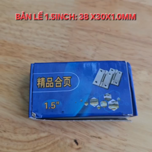 INOX – Combo 20 Bản lề lá inox 1.5inch KÍCH THƯỚC 38 x 30 x 1.0MM . Bản lề lá inox cao cấp sáng bóng.