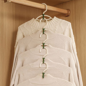 Homenhome 10PC Household Multifunctional Plastic Stackable Wardrobe Hanger Connection Hook