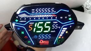 Đồng hồ Au-di gắn xe Wave nhỏ