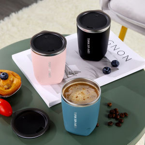 Milk Tea Coffee Mug Stainless Steel Thermos Mug Travel Thermal Cup Gift for her