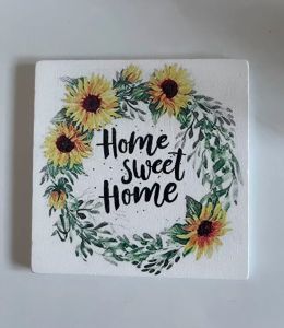 Bộ hình gỗ trang trí hoa Hướng Dương dùng để trang trí décor nhà cửa của Mỹ