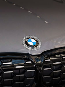 Applicable to BMW Car Logo 330i X5 Change Decoration X1x6 1 Series 5 Series 3 Series 320Li 525 Stylish Car Diamond Inlaid Sticker