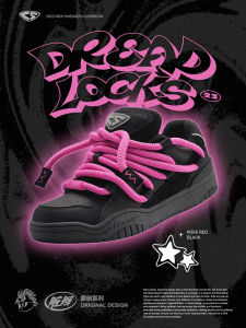 Cat and Sofa Dreadlocks/Wang Linkai Same Style Bread Shoes Niche Style Retro Original National Fashion Sports Skateboard Casual Shoes