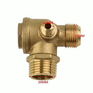 Van Một Chiều Bằng Đồng Thau 3 Cổng Đầu Nối Ren Đực Cho Máy Nén Khí - Dễ Dàng Lắp Đặt Phụ Kiện Khí Nén Thay Thế Tuyệt Vời