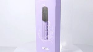 Wireless Mini Hair Straightener Portable Home Usb Rechargeable Hair Straightening Comb Curly Straight Dual-Use Styling Comb