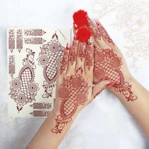 HENA INSTAN MARON HENNA PENGANTIN TEMPEL HENNA WEDDING STIKER