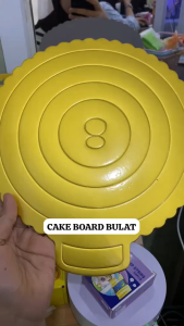 Alas Kue Plastik Anti Slip Food Grade untuk Dekorasi dan Penyajian Kue