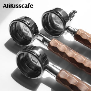 58MM Coffee Bottomless Portafilter Naked Double Spout For E61 Gaggia Hibrew H10a Nuova Espresso Machine Accessories Barista Tool