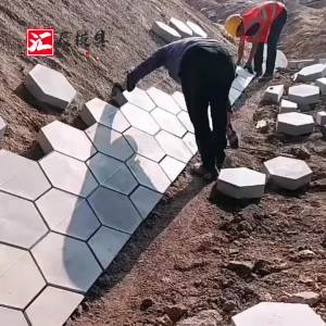 Solid Hexagonal Brick Mold Cement Prefabricated Block Paving Floor Tile Road Slope Protection Hexagonal Block Pedal Stone Template