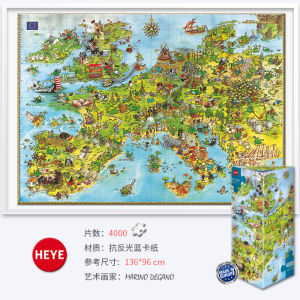 In Stock Heye Leap over History 4000 Pieces German Import Adult Puzzle Renauvoid Educational Toys Fashion Play