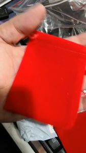 10PCS Velvet Organza Pouch Red Drawstring Gift Bag Candy Storage Bags Packing Gift Bags & Pouches