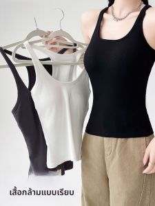 MiiOW | เสื้อกั๊กสายเดี่ยวแขนกุดสำหรับผู้หญิง MiiOW Cat Lady ฤดูร้อนปี 2025 ไม่ต้องใส่เสื้อชั้นใน เสื้อคลุมแบบมีแผ่นเสริมหน้าอก หลังสวย