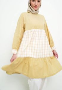 MFMW Yuliani Tunik Kubus Motif Kotak