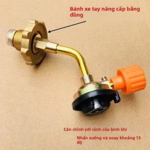 EELHOE | 1 Chiếc Hợp Kim Nhôm Khí Butan Bình Xăng Nạp Lại Đầu Nối Trực Tiếp Adapter Dành Cho Cắm Trại Ngoài Trời Dã Ngoại Với Thiết Bị Đánh Lửa