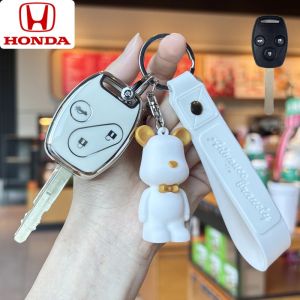 Honda ปลอกกุญแจ CIVIC เคสกุญแจรถ Honda ปลอกกุญแจ CITY เคสกุญแจ Honda กระเป๋าใส่กุญแจรถยนต์ JAZZ/CITY/BRIO/CIVIC/ACCORD/CR-V