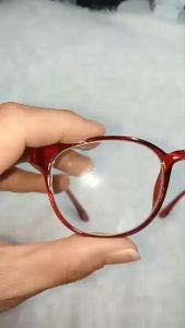 FREE CASE - Kacamata Baca Lensa Plus Rabun Dekat (+)1.00 SAMPAI (+)3.00 - Terbaru Model Kekinian Frame Maroon Lensa Transparant - Model Kekinian