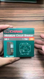 ช้าง เซอร์กิต เบรกเกอร์ แบบ Plug On Type US 1 POLE 16A 20A 32A CHANG