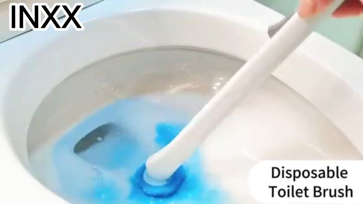 INXX Disposable Toilet Brush Bathroom Floor Cleaning System Anti ...