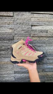 Sepatu Gunung Wanita Snta 613 Trekking Hiking Outdoor Pendaki Sports 36 37 38 39 40 Warna Beige