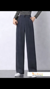 Quần nữ lưng cao ống rộng quần nữ công sở ống đứng GLQ151 Cuocsongvang