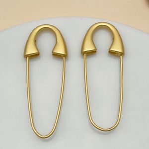 4/6/10pcs 51x20mm Golden Metal Safety Pin Heavy Duty With Hole For Brooch Jewelry Crafts Clothing Accessories Pins Pincushions
