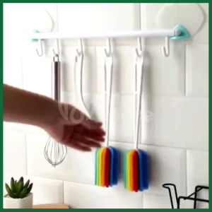 Cây cọ mút rửa ly bình nhiều màu sắc giải pháp siêu sạch cho ly cao bình sâu đầu mút xốp cán nhựa PP tiện lợi Mixmor