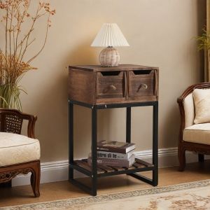 HENGDEMU | Rustic Minimalist Drawer Storage Cabinet